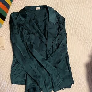 Aritzia Green Blouse